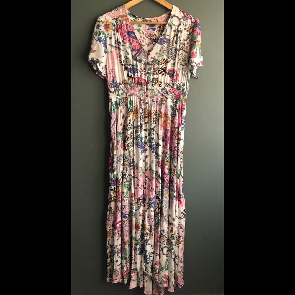 NWOT | Chic button up boho summer dress
